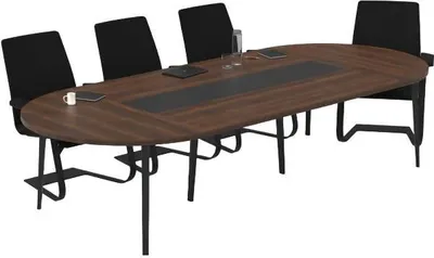 Produktbild von Oval Konferenztisch Besprechungstisch Arbeitstisch Groß Bürotisch Holz