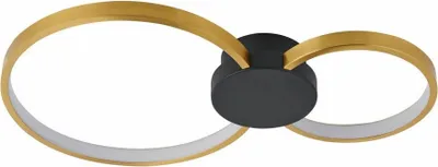Zdjęcie produktu dla Lampa sufitowa LED Condida 20W Od 3000 do 4000K 1600lm tworzywo sztuczne czarno-złota wym:6x50x30cm IP20 Reality