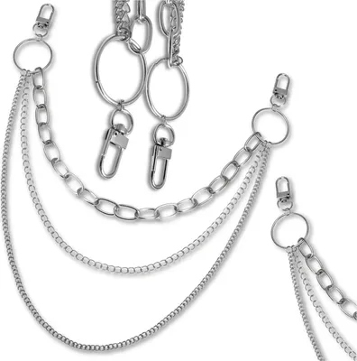 Productafbeelding van EDIBAZZAR | Ketting voor riem, 3-in-1, gotisch, metal, punk