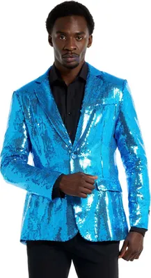 Produktbild von Glitzerjacke blau Größe: XL