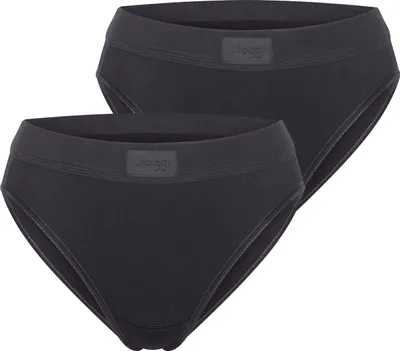 Produktbild von sloggi Damen Tai-Slip 2-Pack Double Comfort Tai - BLACK - Größe 48