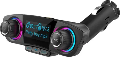 Image de Emetteur FM Bluetooth double tête Modulateur Adaptateur Radio Voiture Lecteur MP3