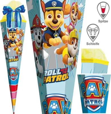 Produktbild von Roth Schultüte 85 cm Exklusiv Set, Motiv / Ausführung:Paw Patrol
