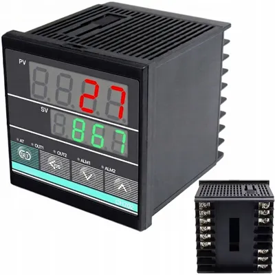 Productafbeelding van Temperatuurregelaar CH702 – PID met SSR+Relais | 0–400°C K-Thermokoppel | Paneel 72x72x77 mm Bovenalarm