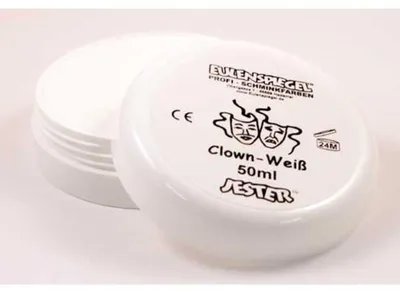 Produktbild von EULENSPIEGEL Schminke Clown weiß 50m Schraubdeckeldose