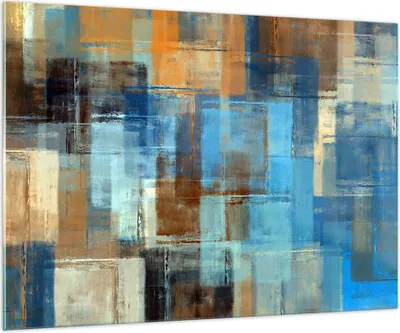 Produktbild von Bilder auf glas - Abstraktion modern - 100x70cm - Glasbilder - Wandbilder - Kunstdruck - zum Aufhängen bereit - Wanddekoration aus Glas - Glas Bilder - Wandbild auf Glas - Einteilig - GAA100x70-3418