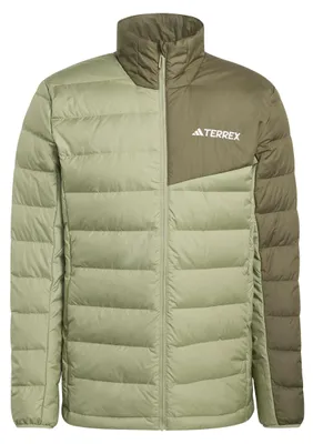 Zdjęcie produktu dla Kurtka męska adidas Terrex Multi Light Down CLIMAWARM, kolor: zielony (odcień "tent green/olive strata")