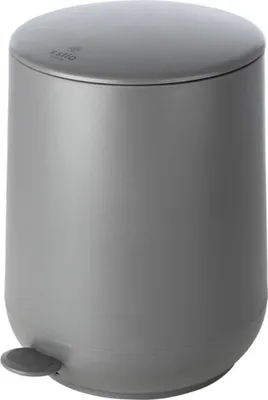 Produktbild von ESTIA | Mülleimer - Abfalleimer - grau 5 L - Mülltonne - Abfallbehälter mit Deckel - Badezimmer