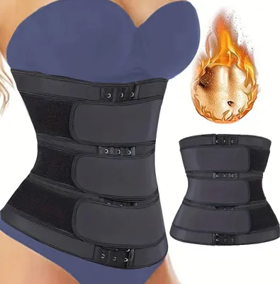 Zdjęcie produktu dla Pas wyszczuplający, neoprenowy, gorset na brzuch modelujący, do ćwiczeń, Body Slim, elastyczny, rozmiar L