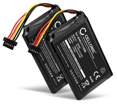 Produktbild von CELLONIC 2x Akku für Navigation Kompatibel mit TomTom Go 6000, Go 5100, Go 5000, VFAD - (1100mAh, 3.7V)