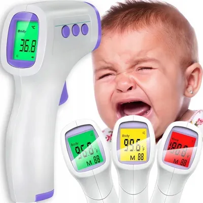 Produktbild von Digitales infrarot thermometer kontaktlos stirnthermometer temperatur messen körper und objekte