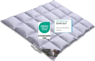Produktbild von Wild Moscovy W 4 - MEDIUM - GANZJAHRESDECKE 90% Premium Bettdecke - Germany since 1947 - (220 x 240 cm)