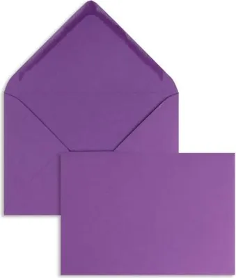 Produktbild von Briefumschläge 120x180mm 120g/qm gummiert VE=100 Stück dunkelviolett