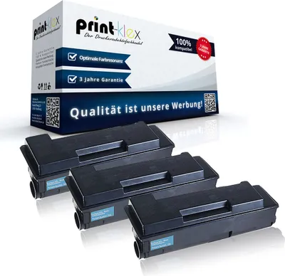 Produktbild von 3x Kompatible Tonerkartuschen für Kyocera FS 2000 D 2000 DN 2000 DTN 3900 DN 3900 DTN 4000 DN 4000 DTN 1T02F80EU0 TK 310 TK-310 TK310 Schwarz Black - Office Quantum Serie