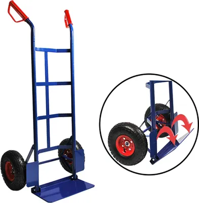 Produktbild von Sackkarre klappbar Transportkarre Stapelkarre Karre Transport 200 kg Blau
