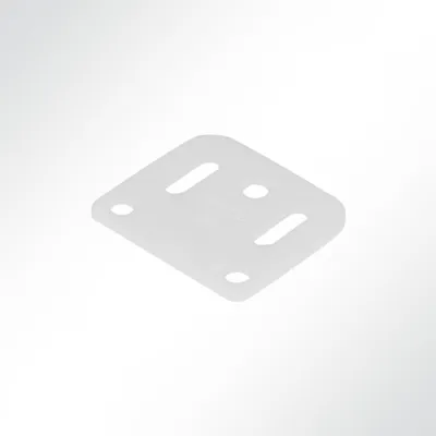 Produktbild von Lysel Gegenplatten verzinkt für Vierfachrolle, (BxL) 40x35mm in weiß (10 Stück)
