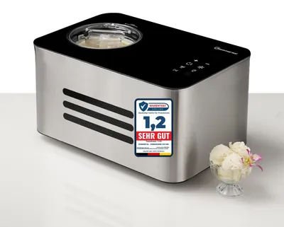 Obrázok produktu pre Zmrzlinovač Sommertal ICE1500 3 v 1, mliečna zmrzlina a sorbet, zmrzlinovač z nehrdzavejúcej ocele s funkciou keep cool, výroba vlastnej zmrzliny, 1,5 l, 150 W s kompresorom