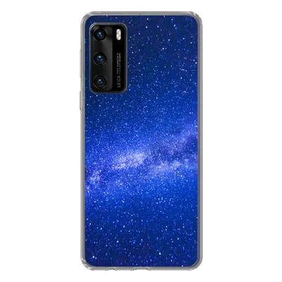 Produktbild von MuchoWow® Handyhülle Schutzhülle Hülle für Huawei P40 Sternenhimmel - Universum - Blau - Jungen - Mädchen - Kinder Silikon Softcase Handy Hülle - Handytasche