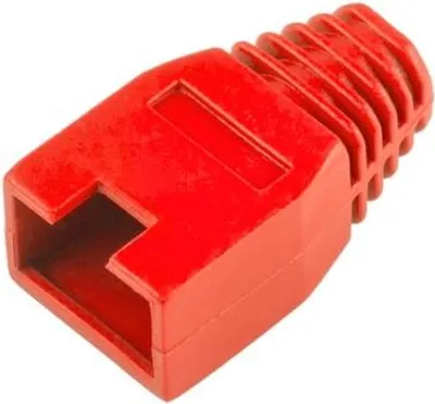 Produktbild von Gummiabdeckung für 8p8c RJ45-Stecker, rot TEL0008-B.1 LECHPOL