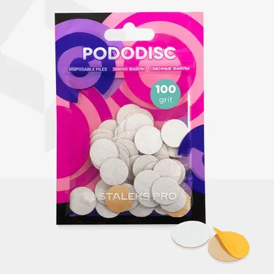 Immagine prodotto di Stalek's PodoDisc Pro Expert tamponi monouso bianco grana 100 (50 pezzi)