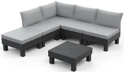 Image de Meubles de jardin Elements 5 places - Graphite