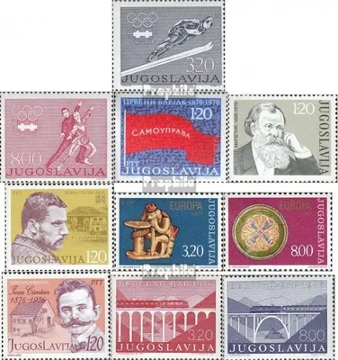 Produktbild von Briefmarken Jugoslawien 1976 Mi 1630-1631,1632,1633,1634 1635-1636,1637,1638-1639 (kompl.Ausg.) postfrisch Olympische Winterspiele