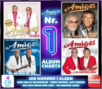 Produktbild von Amigos - Die Nummer 1 Alben 4CD