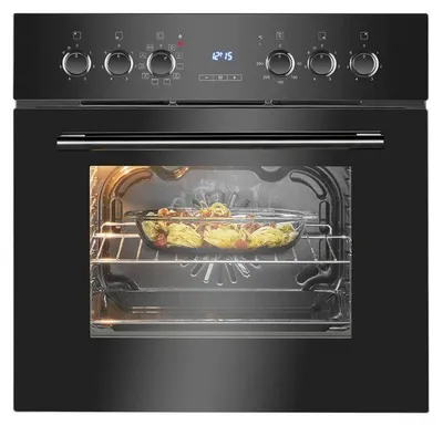 Image de Cuisinière encastrable 4 plaques et four 57L Noir Bomann EHBC7938-Noir