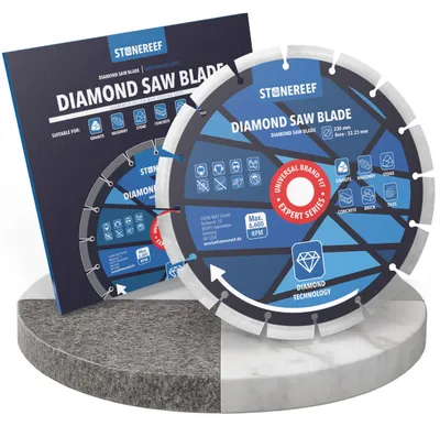 Productafbeelding van Diamantslijpschijf 230 mm beton graniet steen baksteen haakse slijper