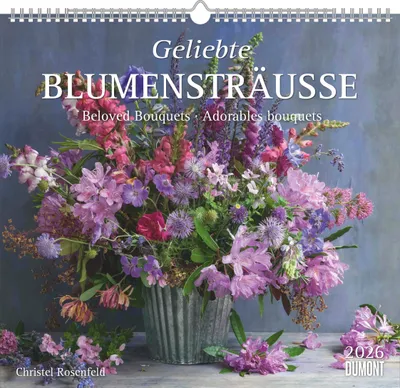 Produktbild von Geliebte Blumensträuße 2026 - DUMONT Wandkalender - mit allen wichtigen Feiertagen - Format 30 x 34 cm