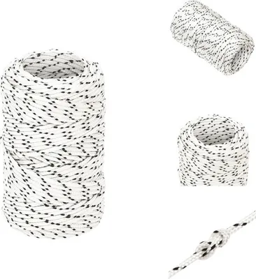 Obrázek produktu pro vidaXL Lodní lano opletené bílé 2 mmx25 m Polyester - Lana