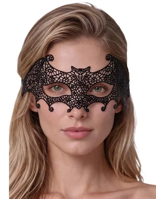 Produktbild von Venezianische Fledermaus Stoffmaske als Augenmaske für Halloween & Karneval