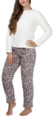 Produktbild von maluuna  Plüsch Hausanzug für Damen ; beige , M