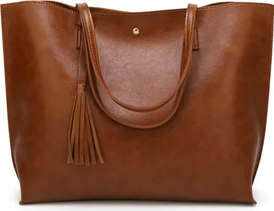 Produktbild von Damen Handtaschen Shopper Kunstleder Messenger Bags Einkaufstasche Brown