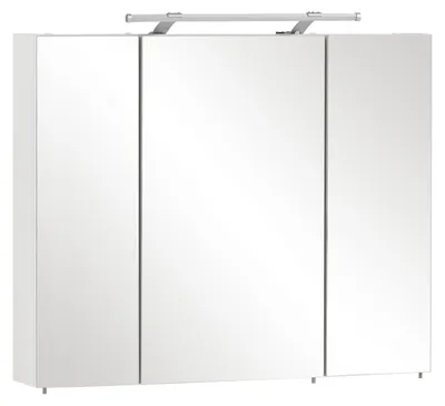 Produktbild von Schildmeyer Spiegelschrank 132250, melaminharzbeschichtete Spanplatte, weiß, 90