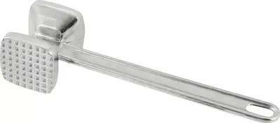 Produktbild von Fackelmann Fleischklopfer 22 cm, Fleischhammer aus Aluminium, Schnitzelklopfer mit 2 Klopfflächen (Farbe: Silber)