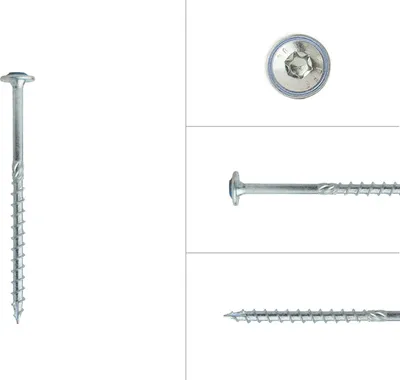 Immagine prodotto di Viti a testa bombata zincate 6 x 100 mm Torx 30 - confezione da 100 pezzi