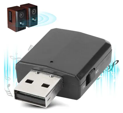 Produktbild von Bluetooth 5.0 Audio Sender-Empfänger – 3,5 mm Adapter, 2-in-1 Wireless Transmitter & Receiver für PC, TV, Auto, USB, HiFi-Kopfhörer