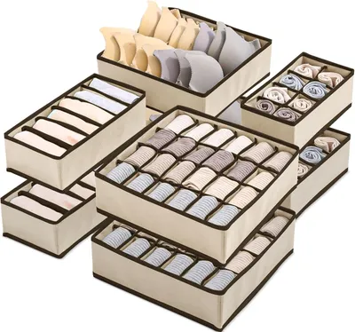 Produktbild von Lade-Organizer – Set mit 8 Ordnereinsätzen für Schubladen – Schubladenteiler