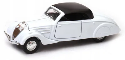 Produktbild von Welly Peugeot 402 1938 Modellauto Oldtimer weiß 1:32