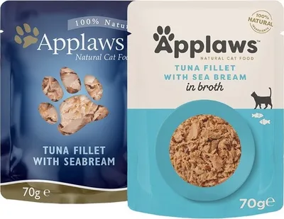 Zdjęcie produktu dla Applaws Tuna Fillet with Seabream, Dorosły, Owoce morza, Tuńczyk, 70 g