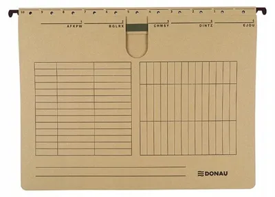 Produktbild von Donau Hängemappe Aktenorganisation A4 braun