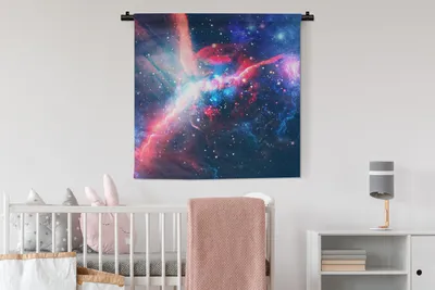 Produktbild von MuchoWow® Wandteppich Wandbehang Raum - Farben - Licht 90x90 cm Tapisserie Dekoration Wandtuch - Wandaufhänger