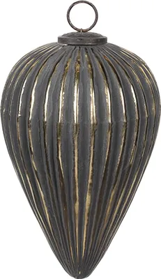 Immagine prodotto di Guaina natalizia Clayre & Eef Ø 15x26 cm in vetro nero