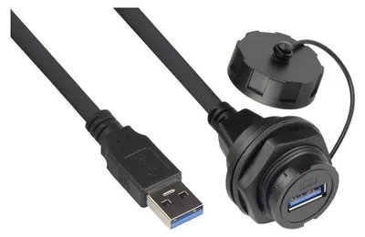 Zdjęcie produktu dla Alcasa IC04-U303, 1 m, USB A, USB A, USB 2.0, Czarny