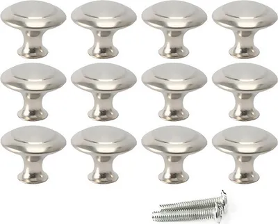 12 Schubladengriff  inkl. Schrauben silber XL