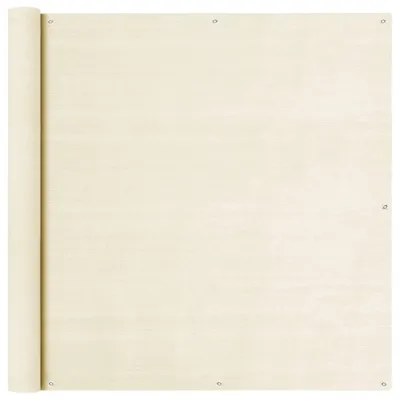 Obrázek produktu pro vidaXL Balkonová zástěna 120x600 cm HDPE krémová