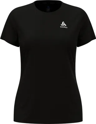 Produktbild von Essential Flyer Laufshirt, Damen - Odlo, Farbe:15000 black, Größe:XS