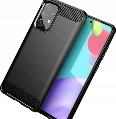 Produktbild von Carbon Case Flexibel Handyhlle TPU Schutzhlle fr Samsung Galaxy A72 4G schwarz Handyhlle