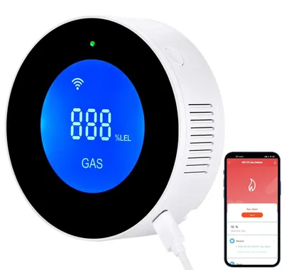 Productafbeelding van Gasmelder - Wifi - Methaan - 85 dB alarm
